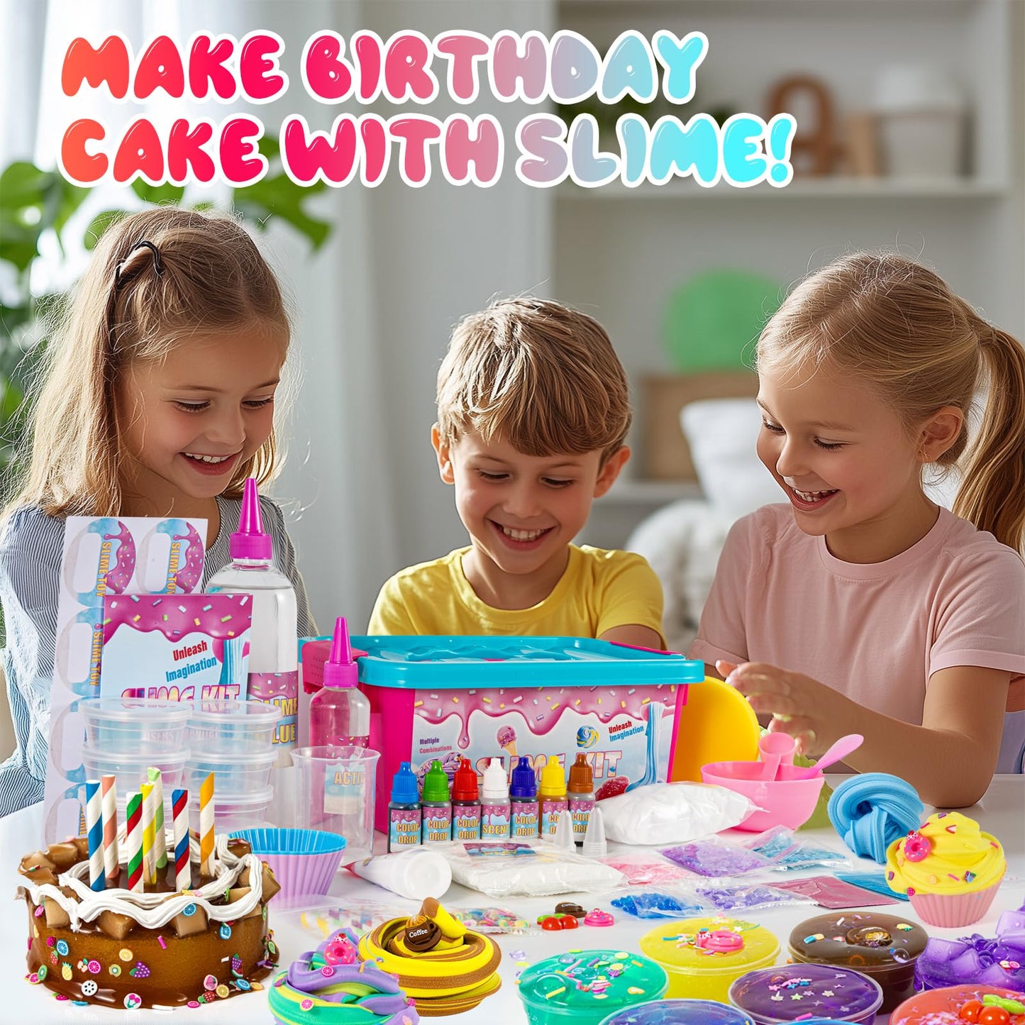 GXYSLM Jumbo Slime Kit – All-in-One Slime Making Set for Butter & Confetti Slime