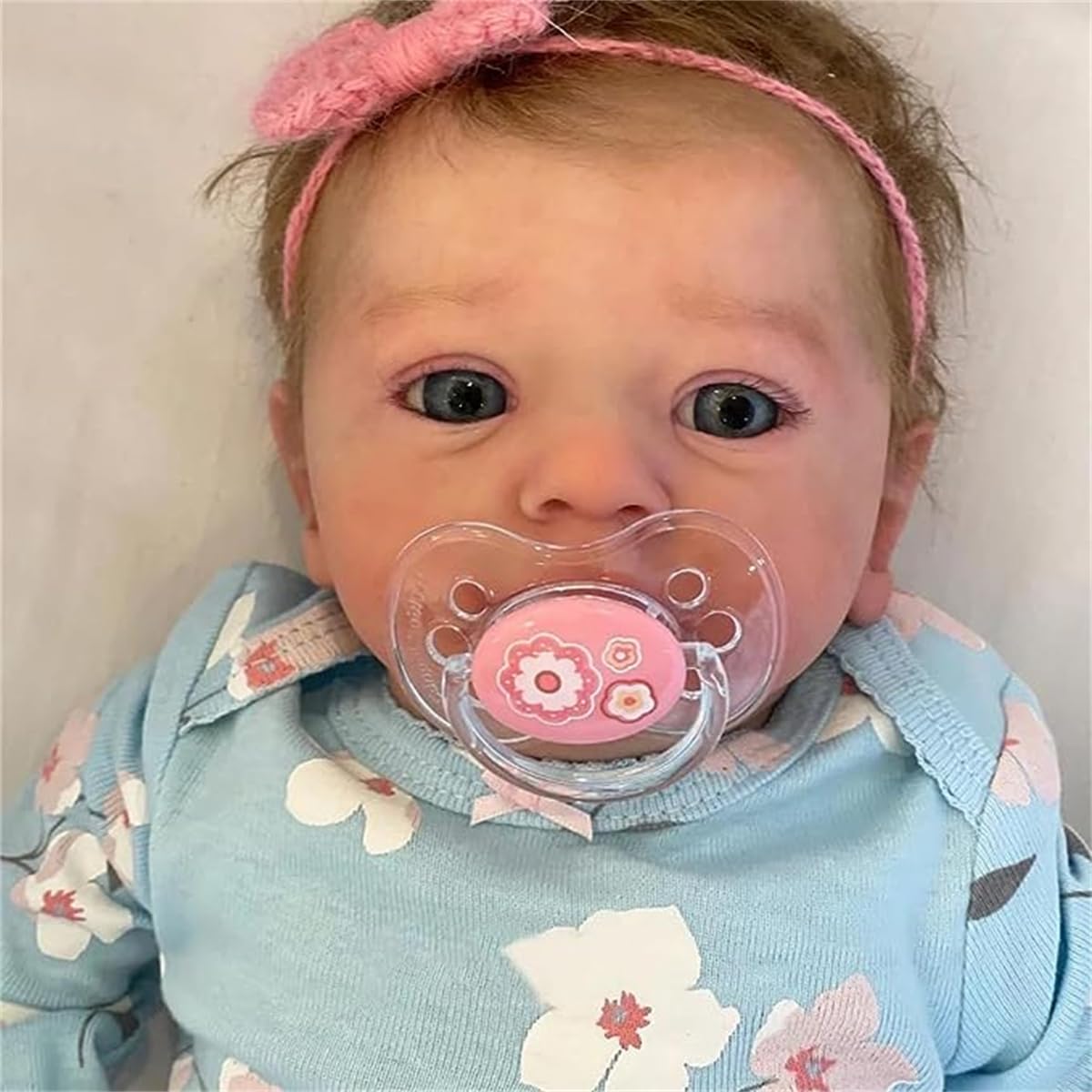 GYCV Lifelike Reborn Baby Doll Girl – 18-Inch Realistic Newborn with Weighted Cloth Body & Accessories