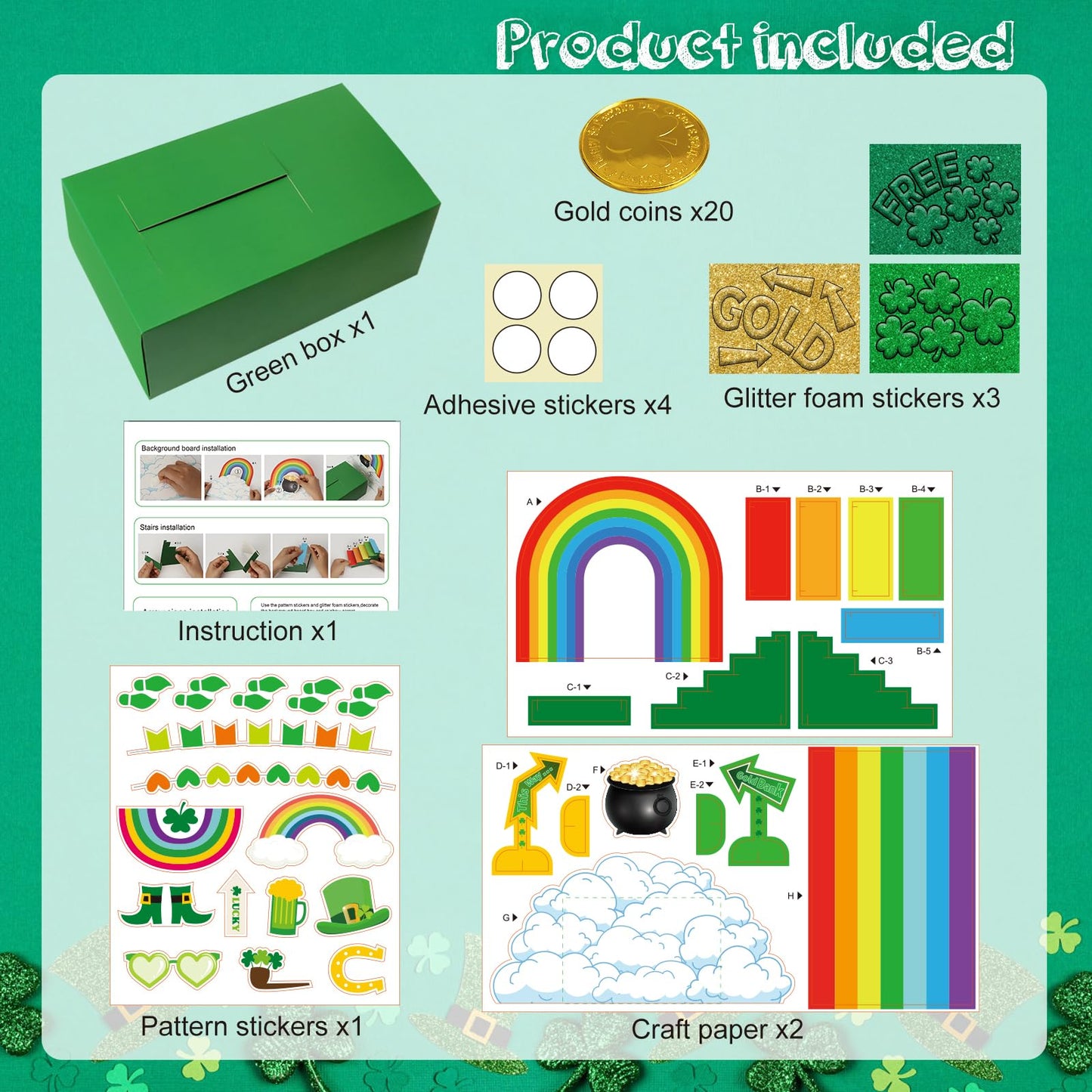 GYGOT St. Patrick's Day Leprechaun Trap Kit for Kids | DIY Craft & Classroom Activity