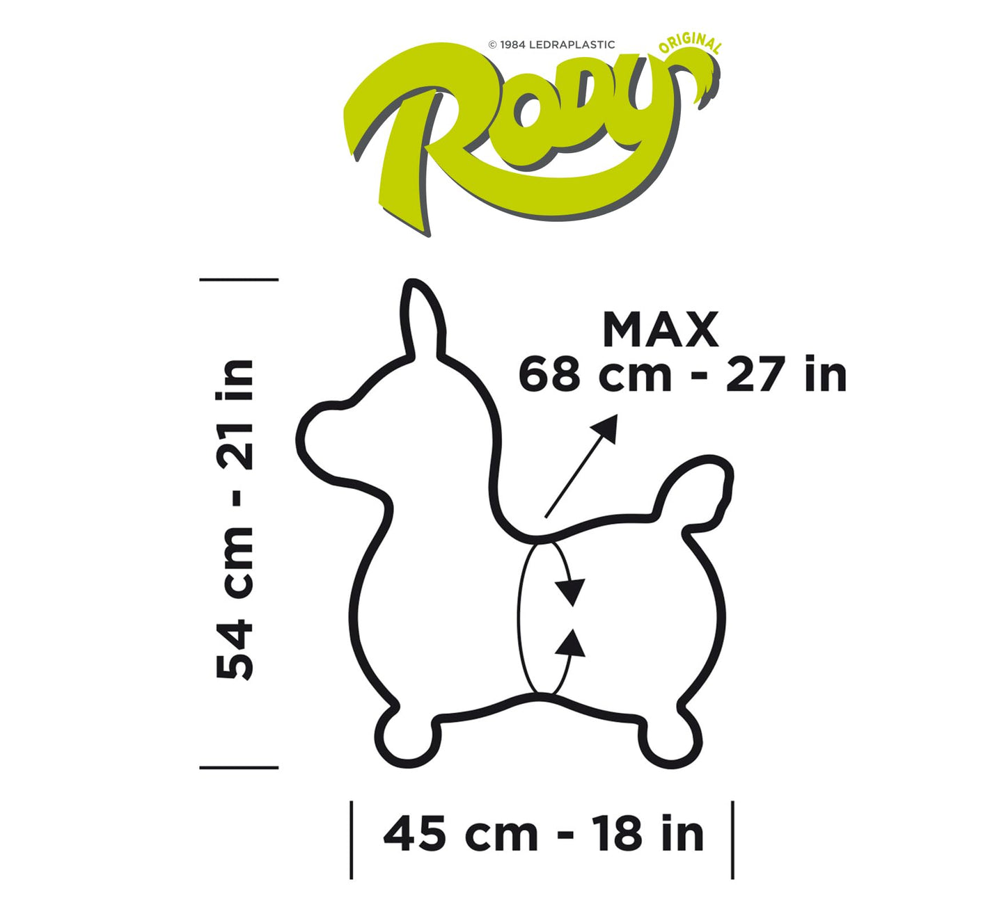 Gymnic Rody Bounce Horse Green – Balance, Coordination & Fun