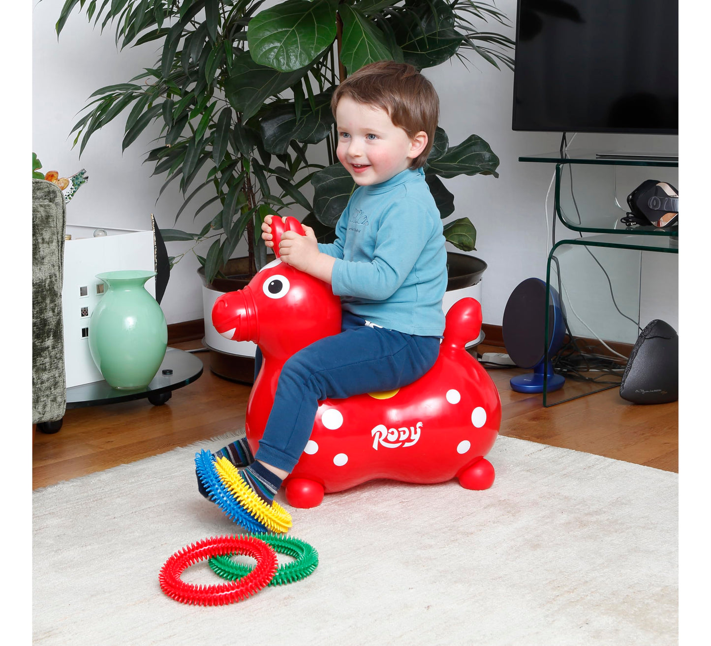 Gymnic Rody Bounce Horse Green – Balance, Coordination & Fun