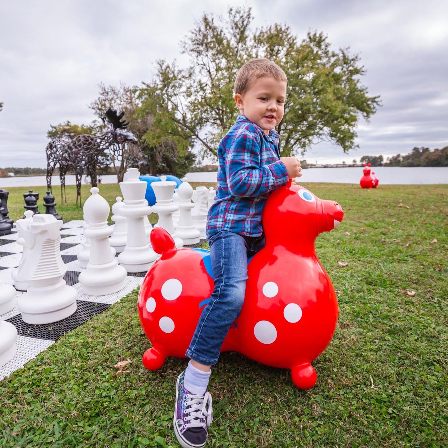 Gymnic Rody Max Bounce Horse (Red) – Large Balance Toy by GYMNIC