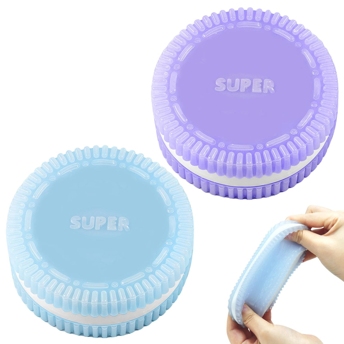 Gytera Sticky Cookie Squishies – Fidget Toys for Stress Relief (2 Pack)