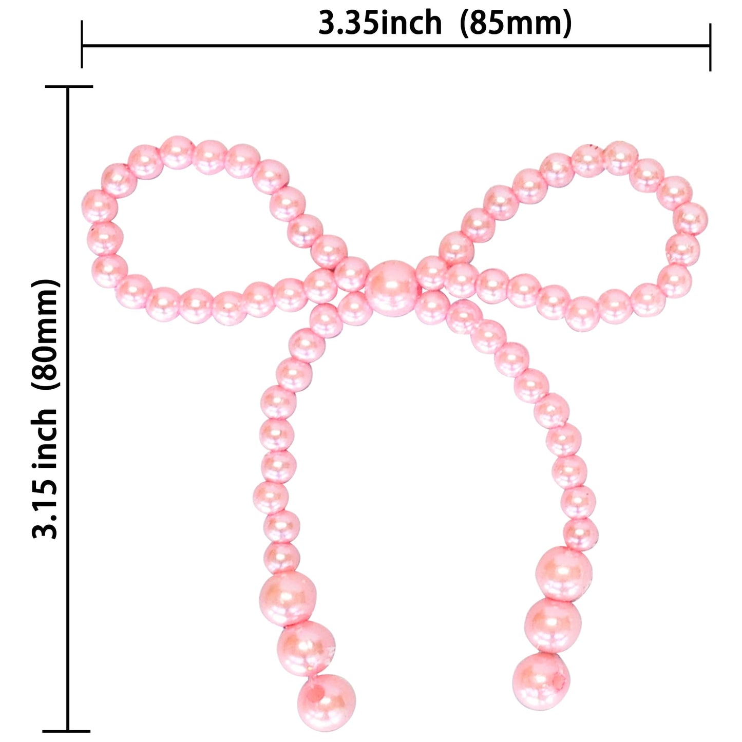 Gyufise 15Pcs Pearl Bow Cake Toppers – Elegant Cake Decorations for Weddings, Birthdays, Baby Showers