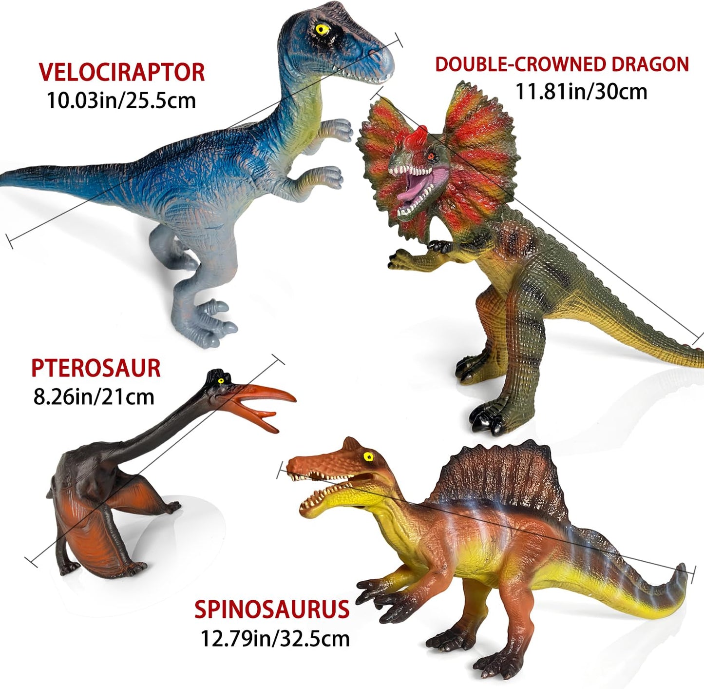Gzsbaby 7-Pcs Jumbo Dinosaur Toys – Realistic Large Dino Figures for Kids 3-7