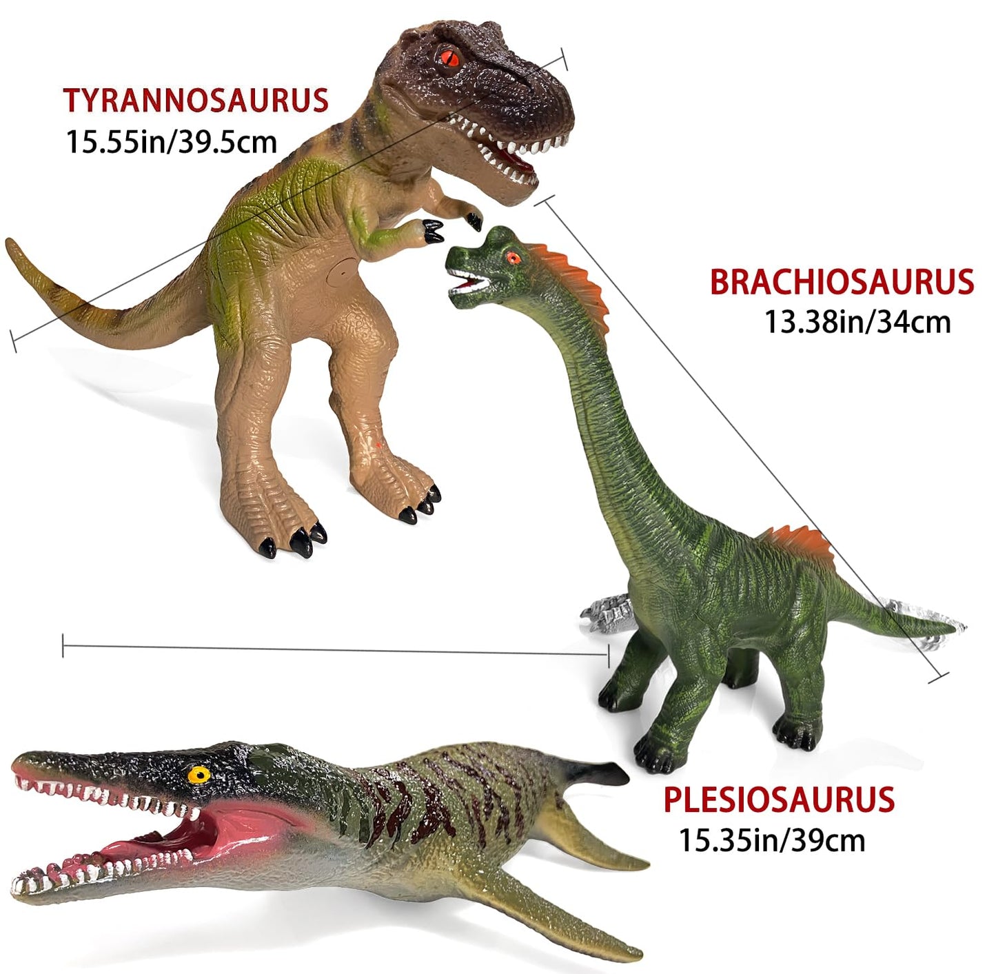 Gzsbaby 7-Pcs Jumbo Dinosaur Toys – Realistic Large Dino Figures for Kids 3-7