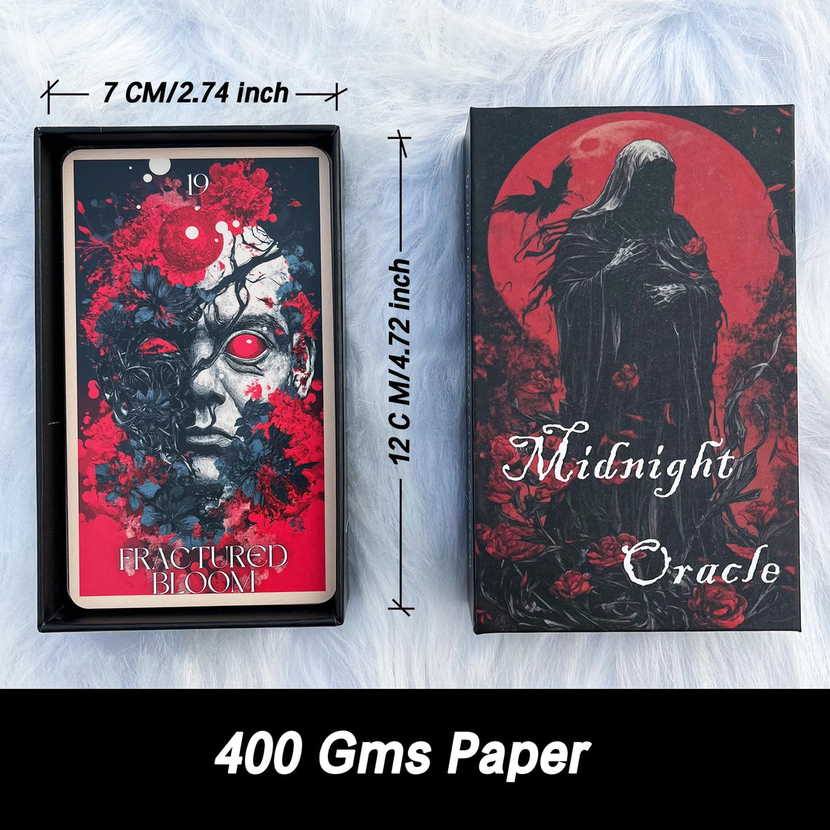 Midnight Oracle Cards — 50 Gothic Dark Fantasy Cards + Guidebook | GZSYXHJYXGS