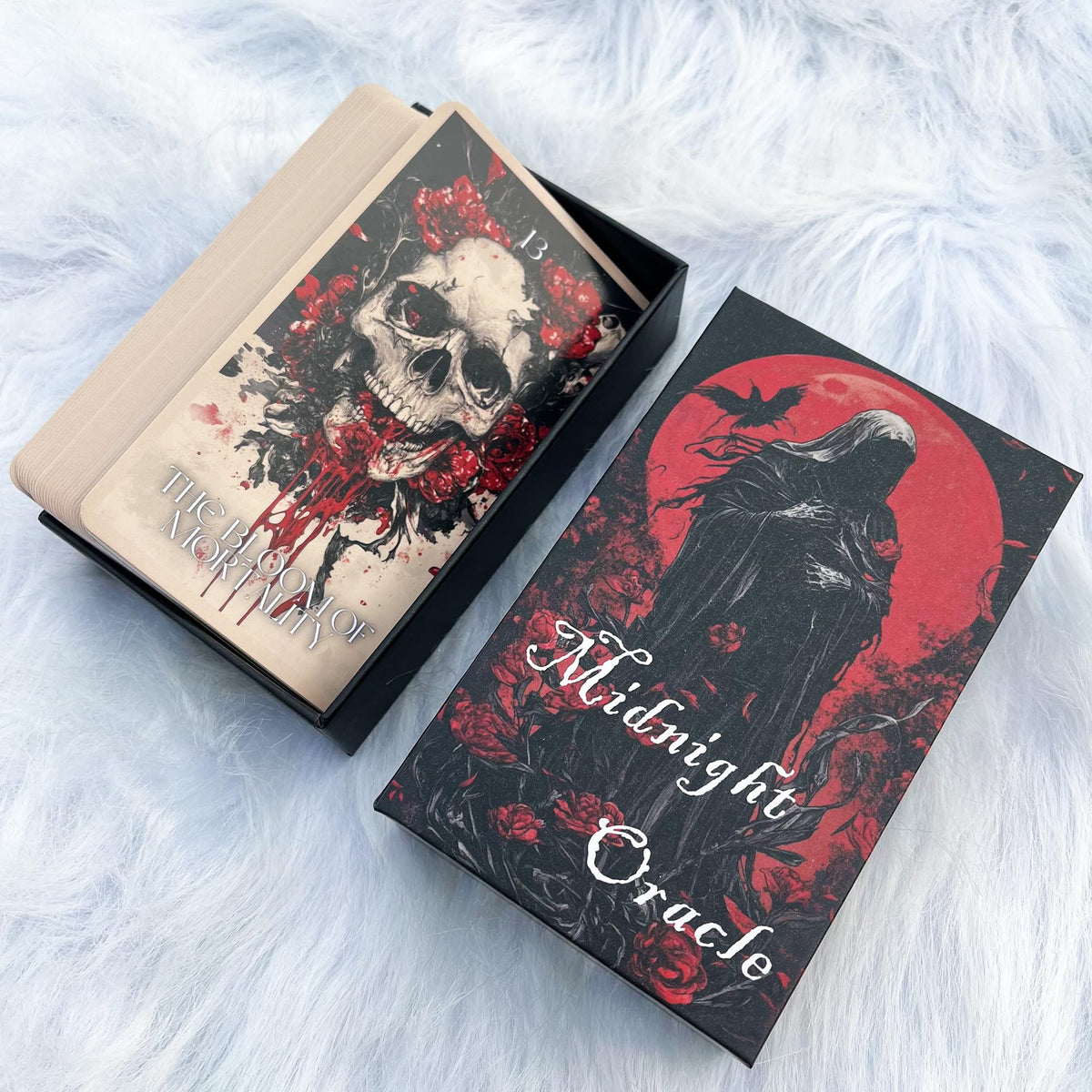 Midnight Oracle Cards — 50 Gothic Dark Fantasy Cards + Guidebook | GZSYXHJYXGS