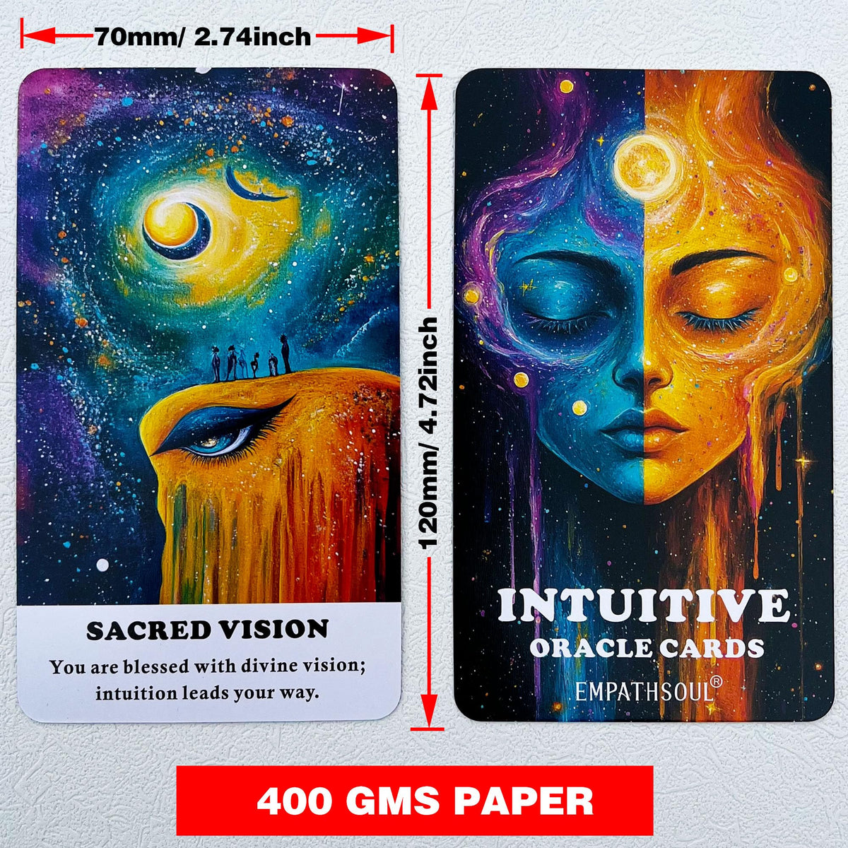 GZXINKE Intuitive Oracle Cards – 56-Card Deck for Beginners, Inner Wisdom & Guidance