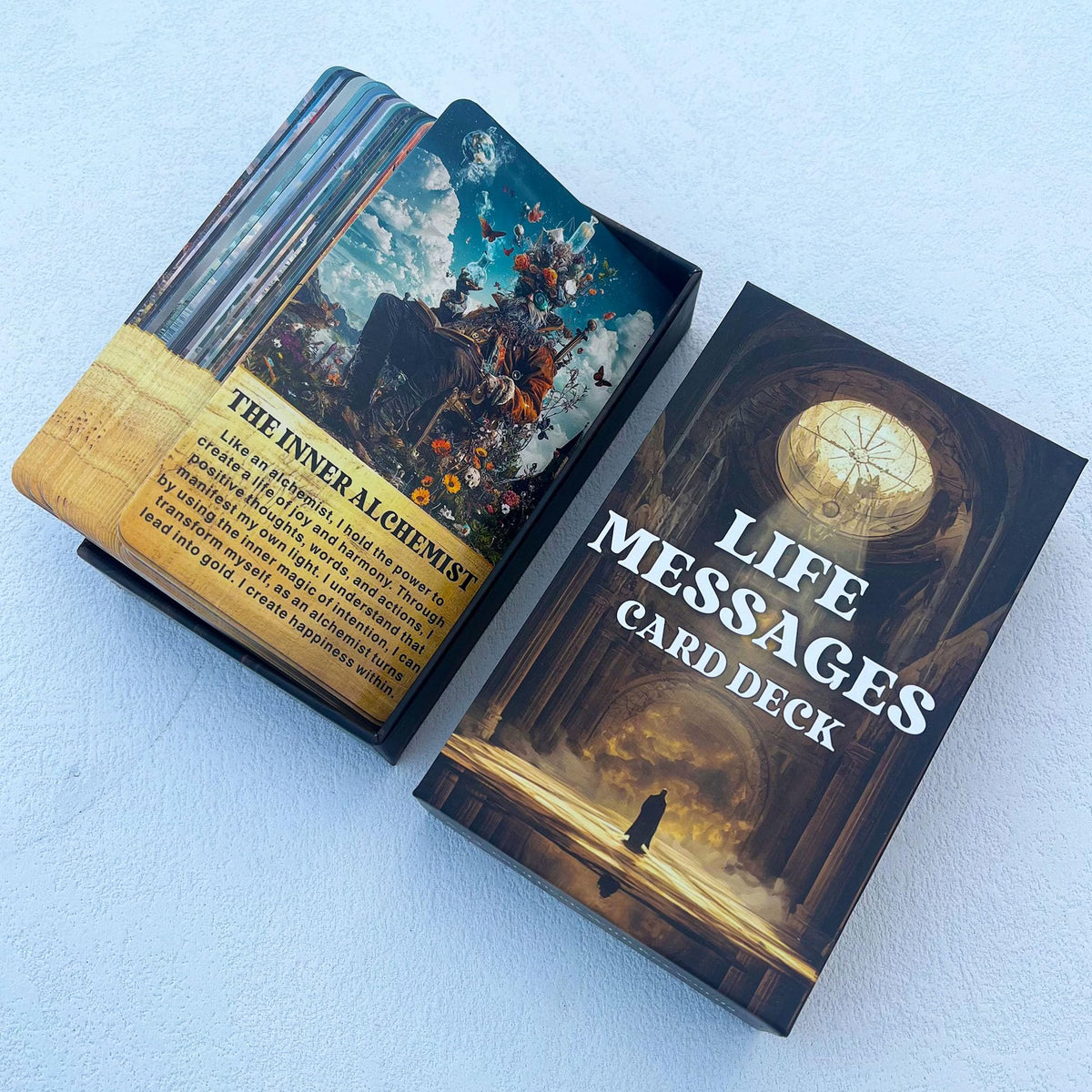 GZXINKE Life Messages Oracle Deck – 54 Spiritual Wisdom Cards for Beginners