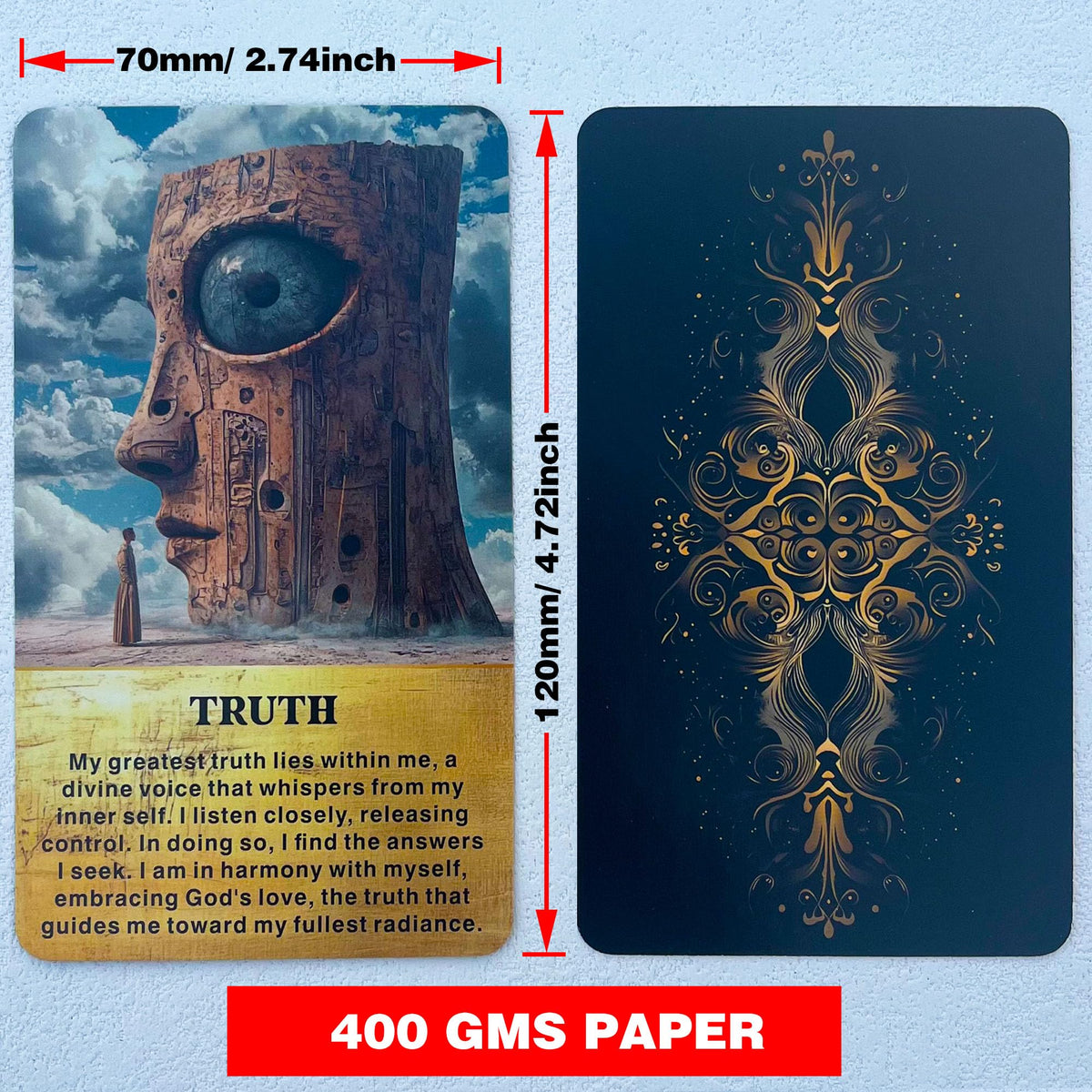 GZXINKE Life Messages Oracle Deck – 54 Spiritual Wisdom Cards for Beginners