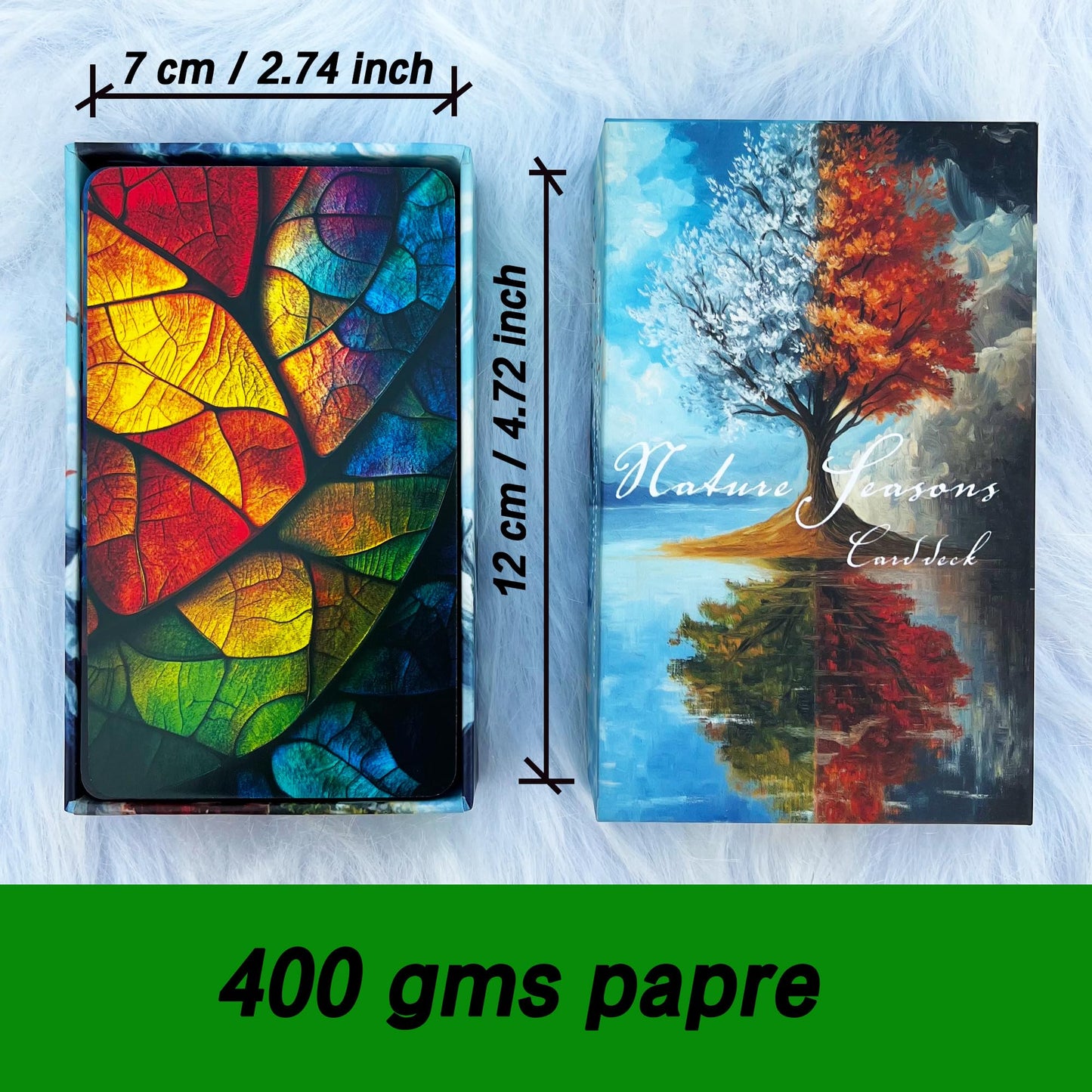 GZXINKE Nature and Seasons Oracle Deck – 54 Cards for Intuition, Healing, and Personal Growth (Beginner Friendly)