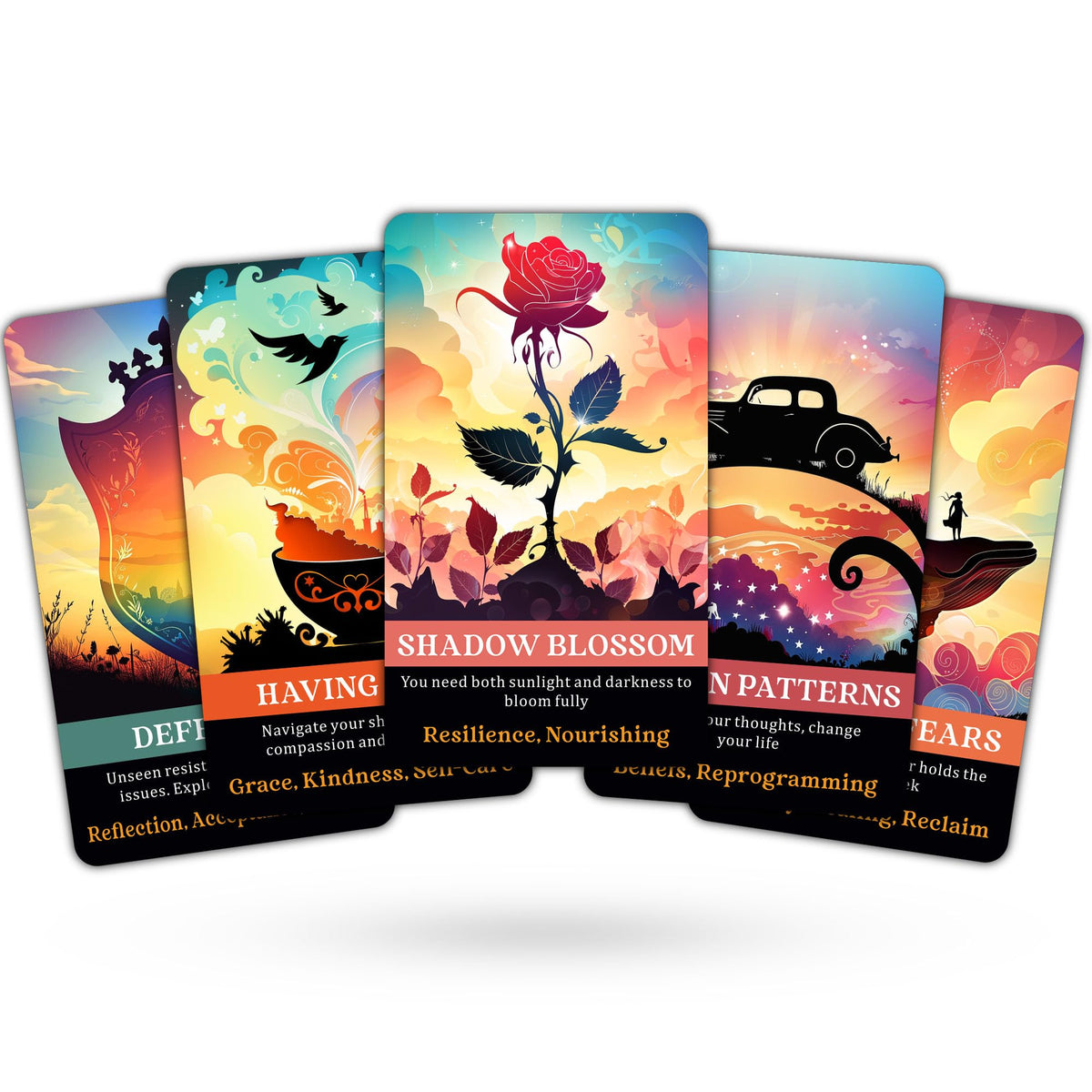 GZXINKE Shadow Work Oracle Cards – Inner Healing & Self-Reflection Deck