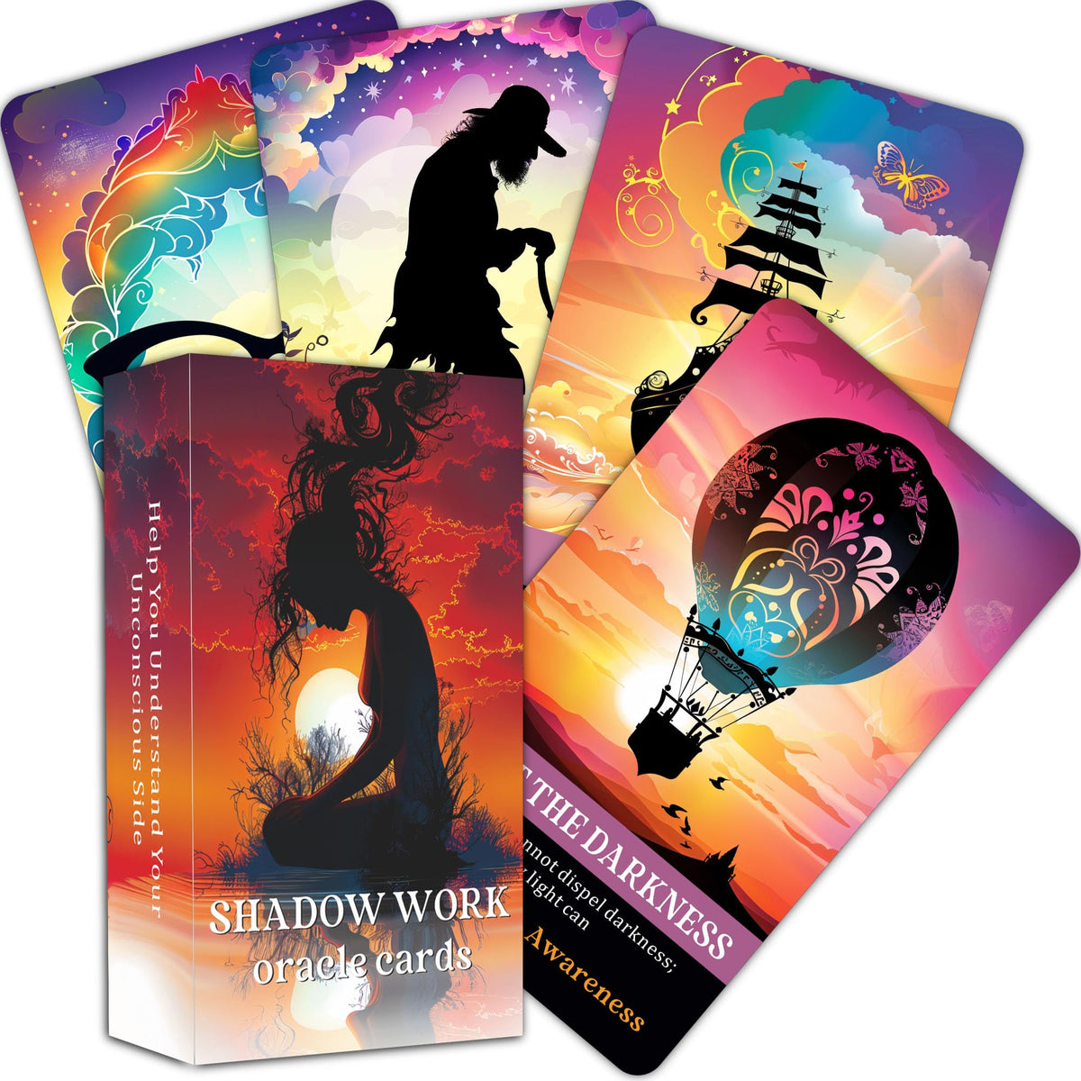 GZXINKE Shadow Work Oracle Cards – Inner Healing & Self-Reflection Deck