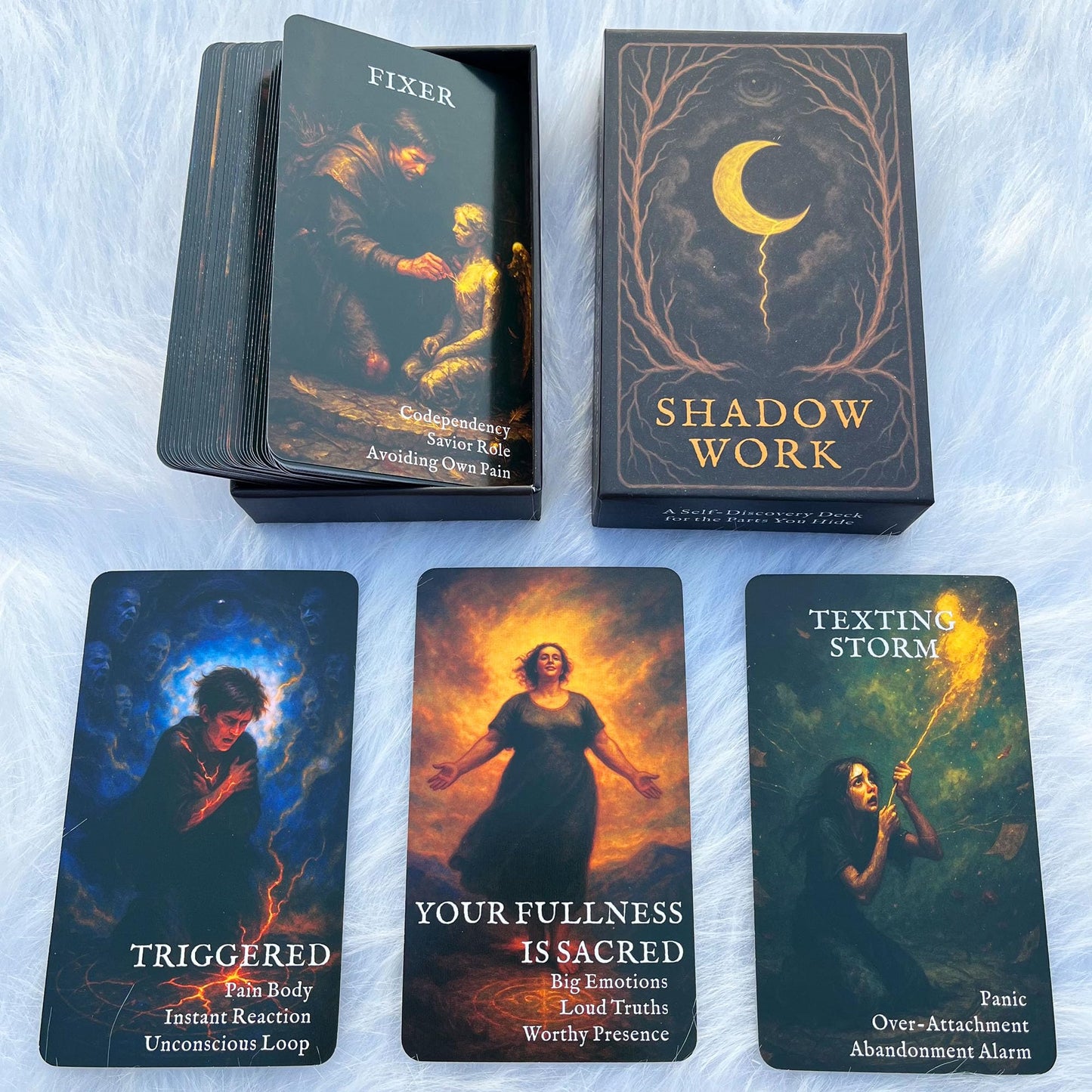 GZXINKE Shadow Work Oracle Deck | 54 Healing Cards for Inner Child, Trauma Release & Spiritual Growth