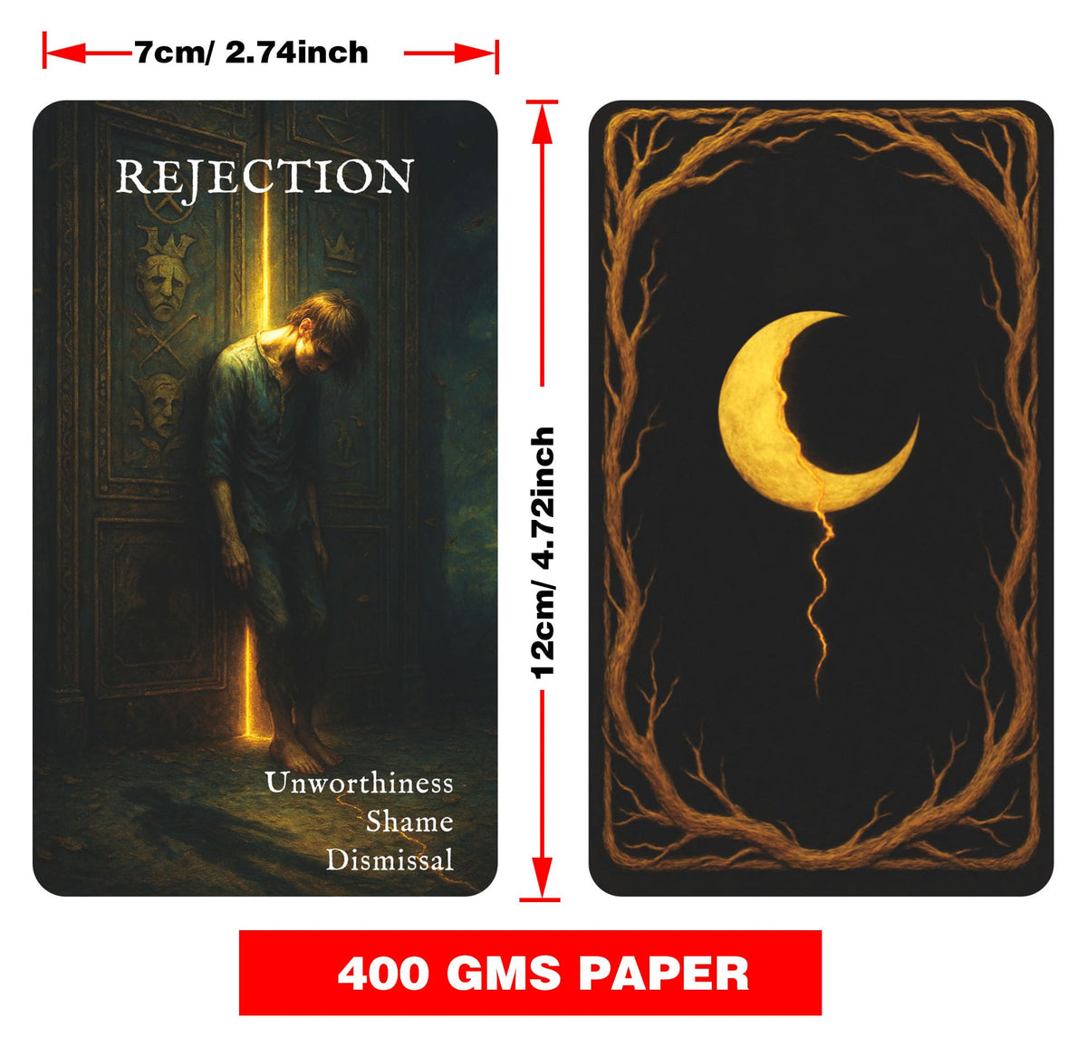 GZXINKE Shadow Work Oracle Deck | 54 Healing Cards for Inner Child, Trauma Release & Spiritual Growth