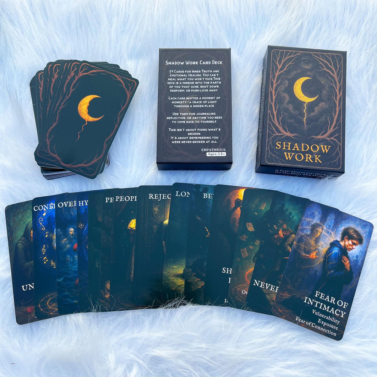 GZXINKE Shadow Work Oracle Deck | 54 Healing Cards for Inner Child, Trauma Release & Spiritual Growth