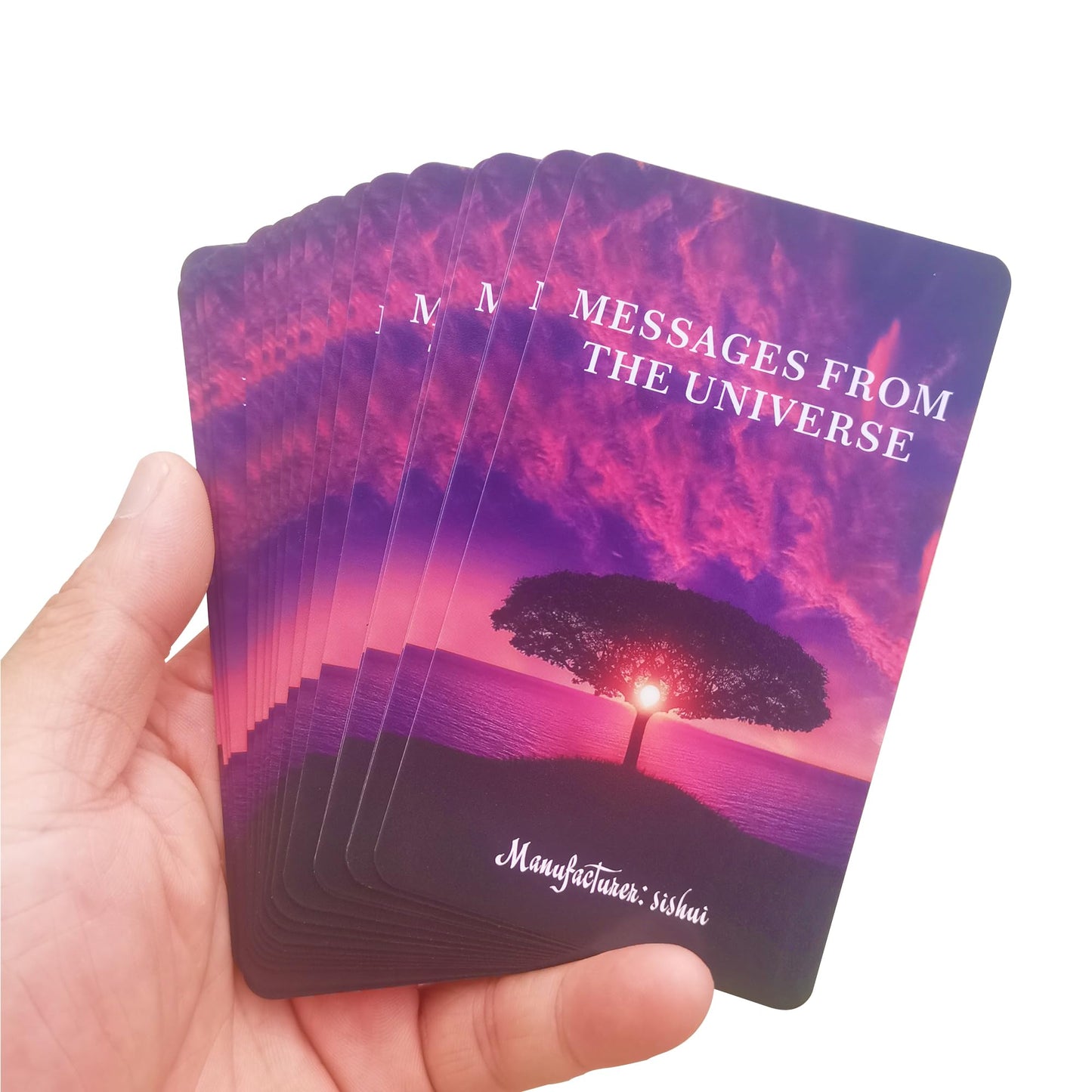 GZXINKE Messages from The Universe Oracle Cards – 54 Card Deck for Love, Finance, Career