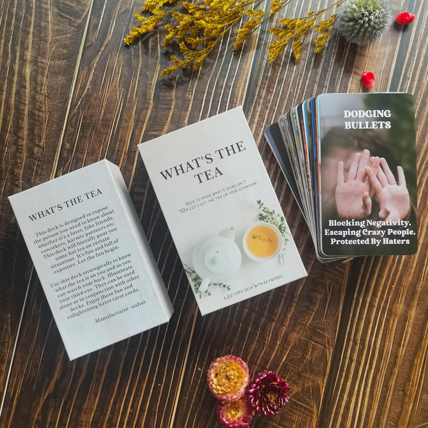 GZXINKE What's The Tea? Relationships & Life Oracle Cards — Beginner Friendly Deck