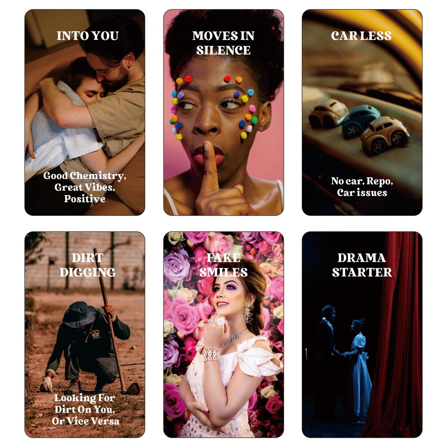 GZXINKE What's The Tea? Relationships & Life Oracle Cards — Beginner Friendly Deck