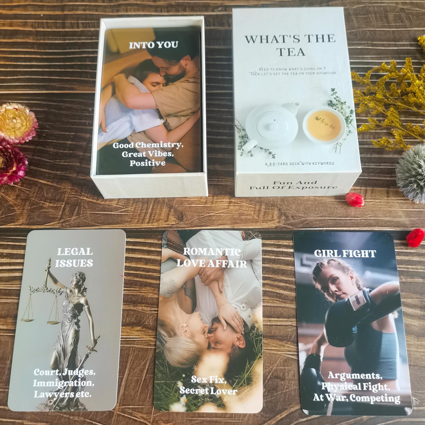 GZXINKE What's The Tea? Relationships & Life Oracle Cards — Beginner Friendly Deck