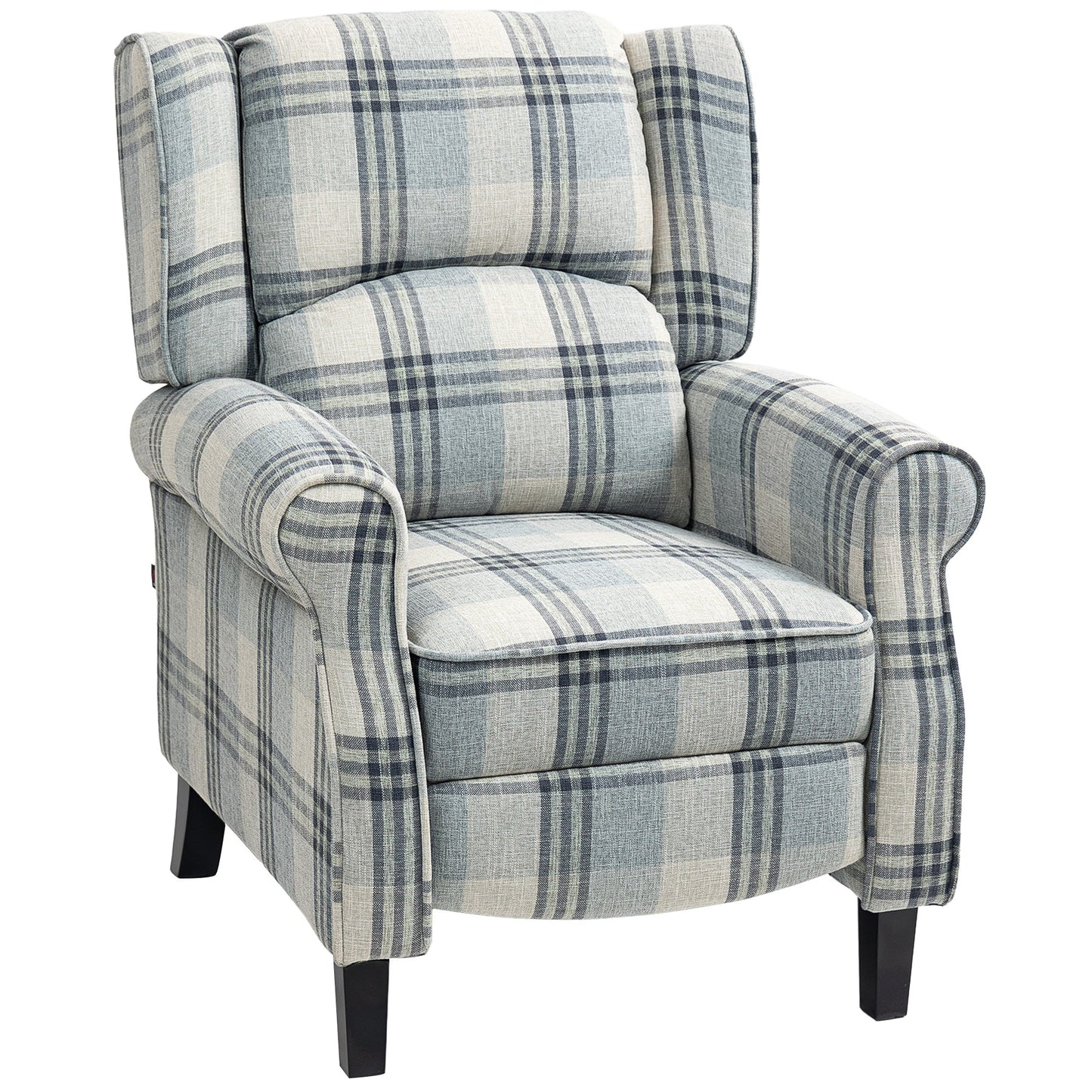 HOMCOM Recliner Chair for Living Room Wingback Chair with Padded Armrest