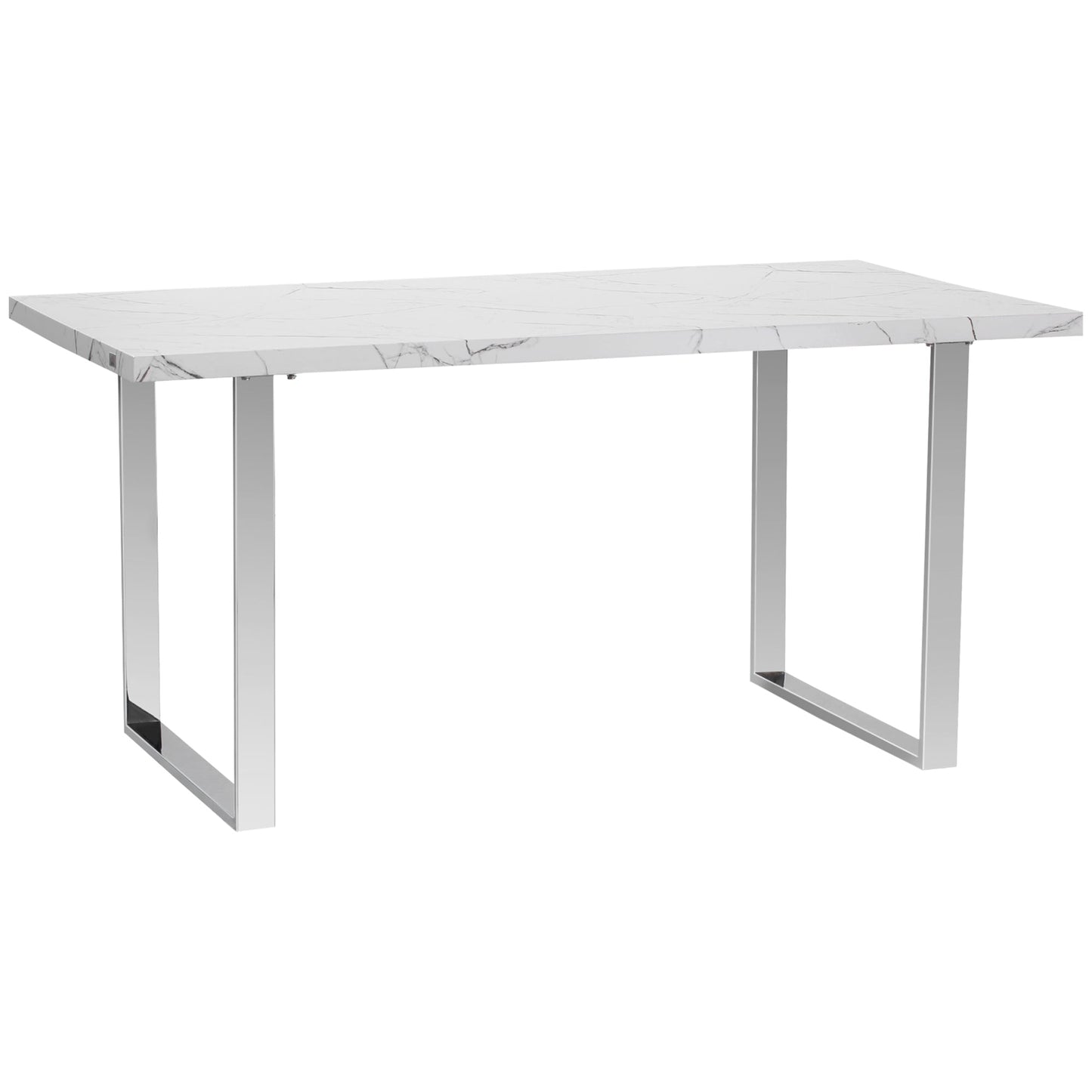 HOMCOM 160 cm Rectangular Dining Table Kitchen Table for 6-8 People
