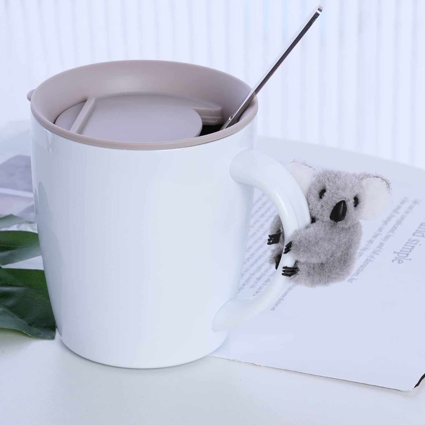 Haakong 24pcs Koala Clip Pencil Toppers – Clip-On Cute Animal Friends for Pencils, Pens & Wires