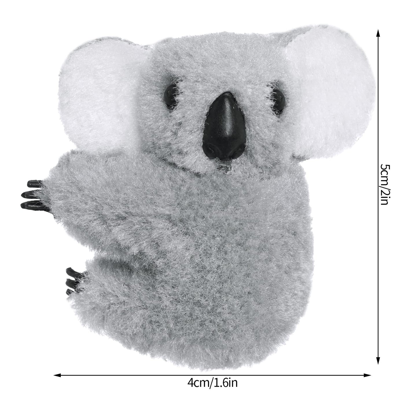 Haakong 24pcs Koala Clip Pencil Toppers – Clip-On Cute Animal Friends for Pencils, Pens & Wires