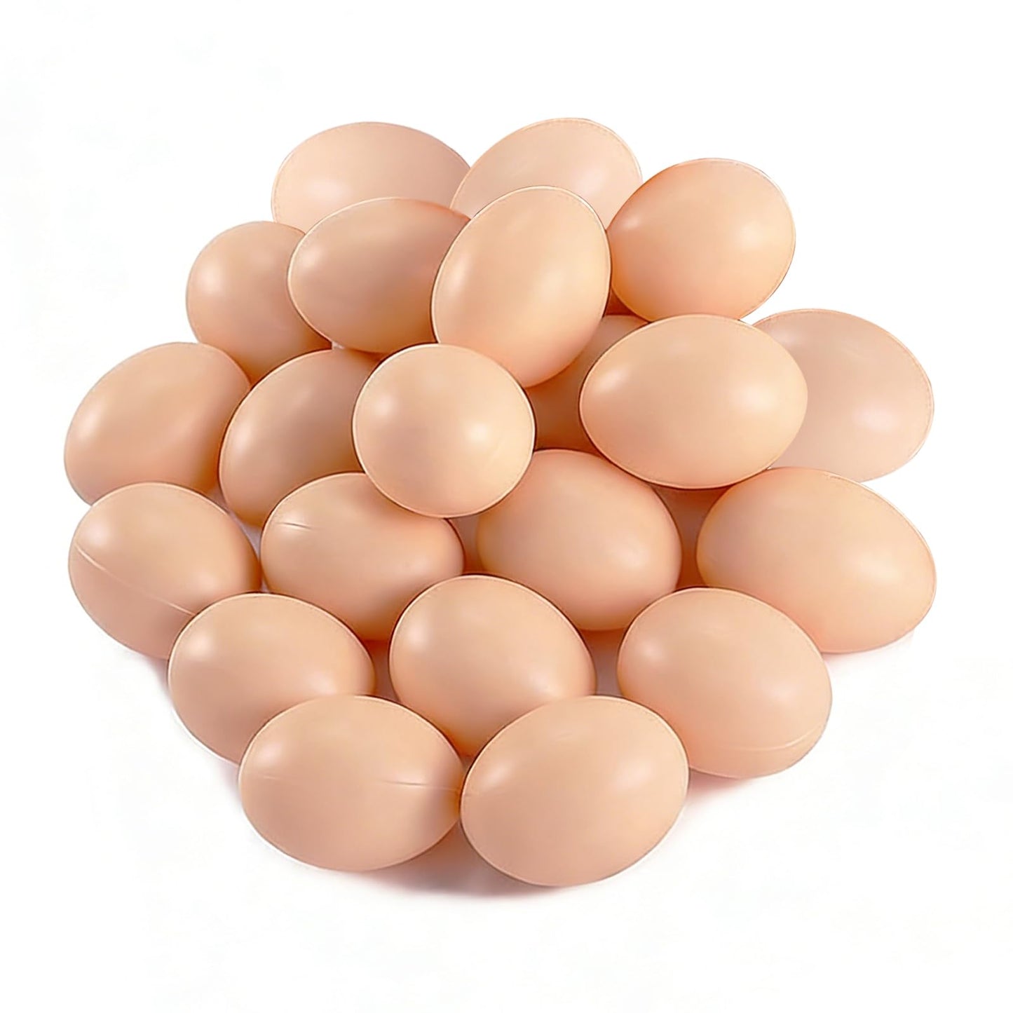Haawooky 20 PCS Plastic Fake Eggs for DIY Easter – Realistic, Lightweight & Safe