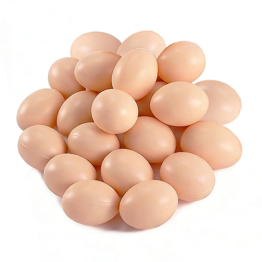 Haawooky 20 PCS Plastic Fake Eggs for DIY Easter – Realistic, Lightweight & Safe