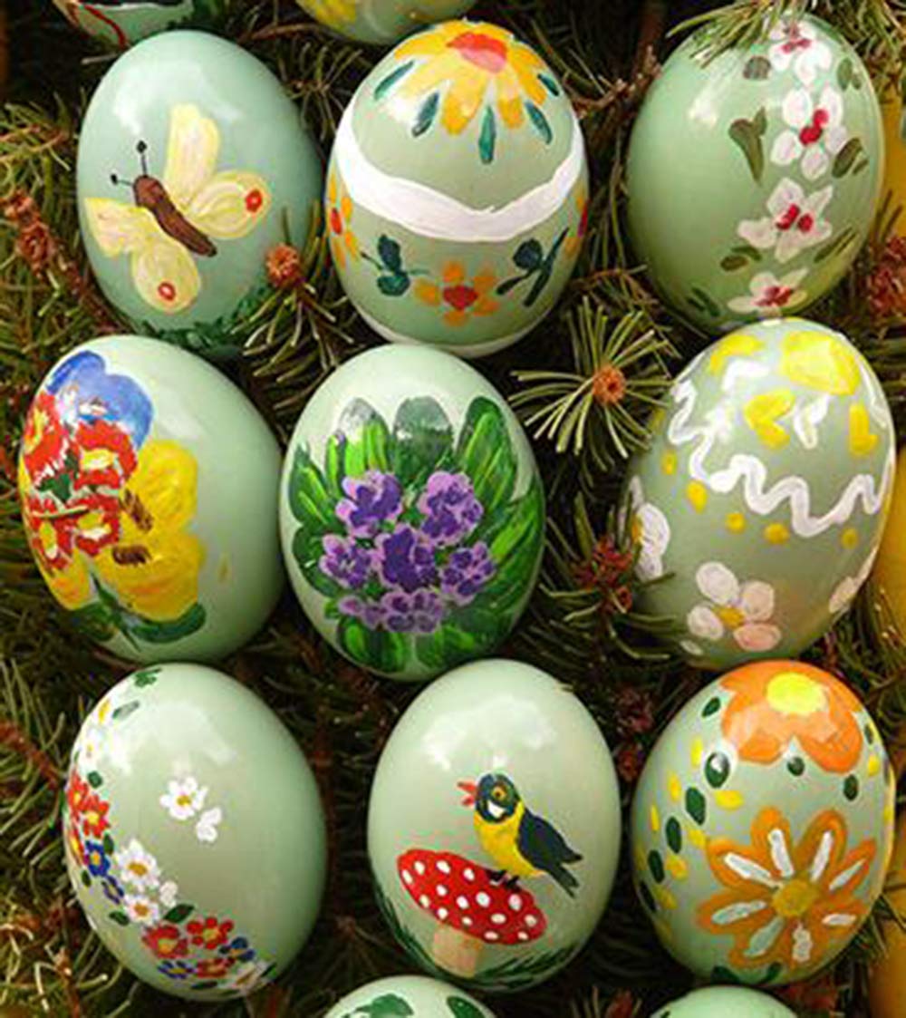 Haawooky 20 PCS Plastic Fake Eggs for DIY Easter – Realistic, Lightweight & Safe