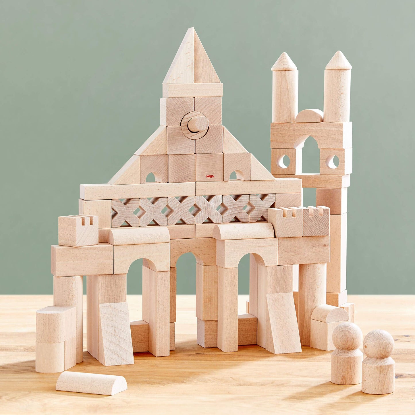HABA Extra Large Wooden Building Blocks 102-Piece Set – Open-Ended Toddler Toys, Made in Germany