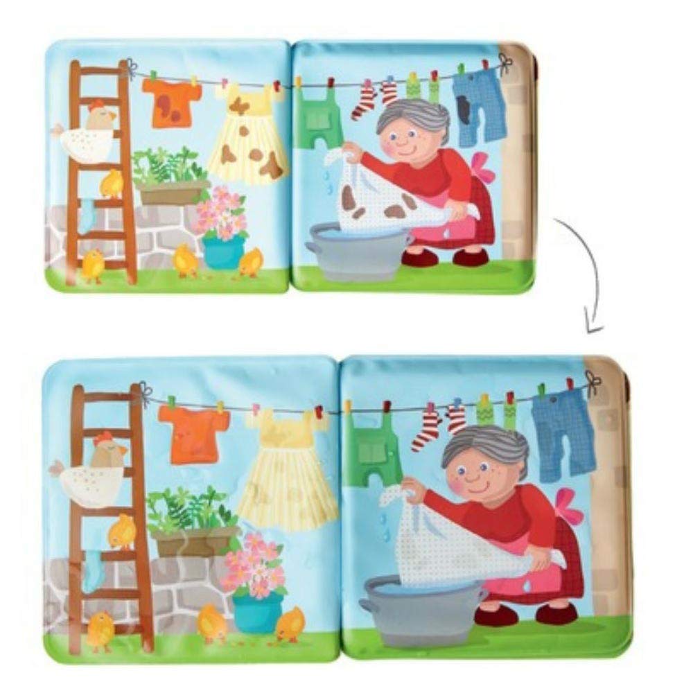 HABA Magic Color Changing Bath Book: Animal Wash Day for Toddlers (18-36m)