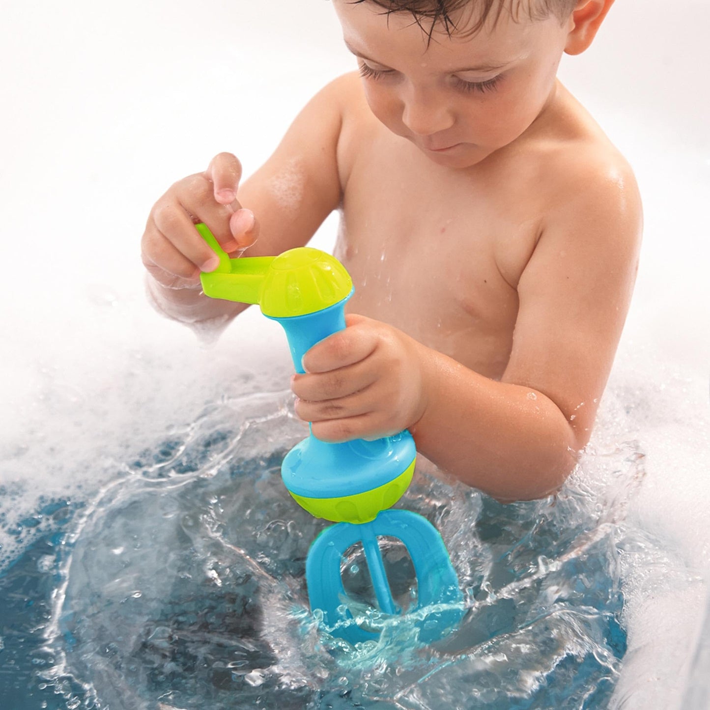 HABA Toddler Bath Toys: Bubble Bath Kids Whisk for Sensory Play & Motor Skills – Blue