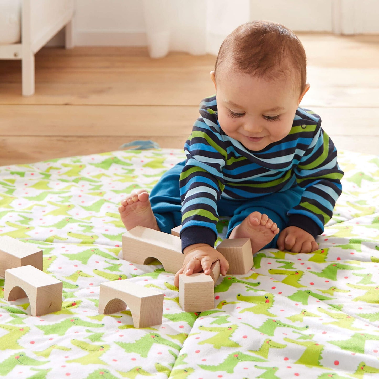 HABA 26-Piece Wooden Building Blocks – German-Made Open-Ended Toys for Creative Play