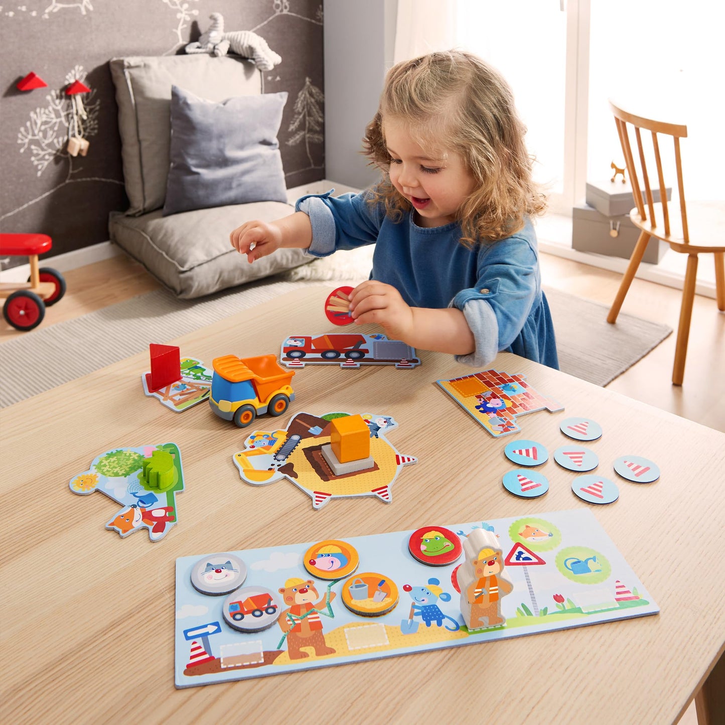 HABA My Very First Games Building Site – Cooperative Toddler Learning Game for 2+