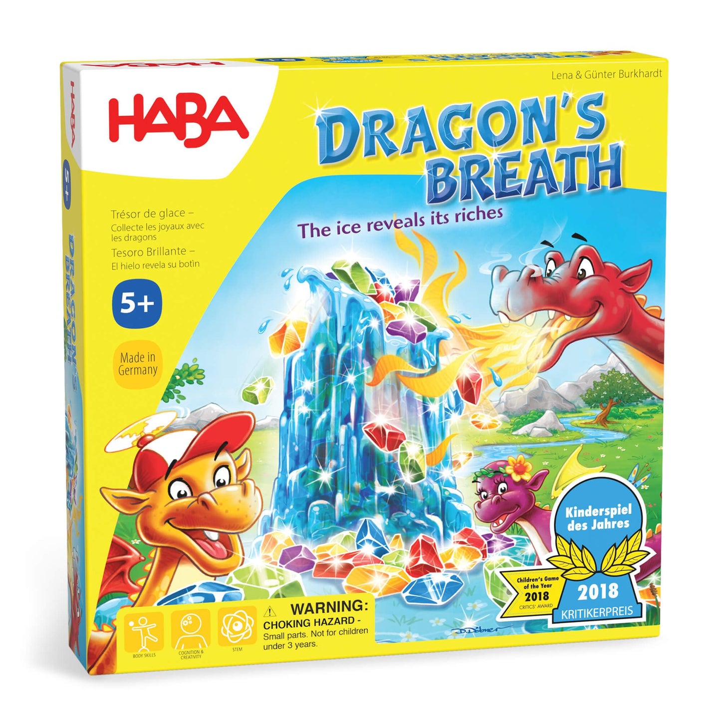HABA Dragon's Breath Board Game - Award-Winning Family Fun for Ages 5+