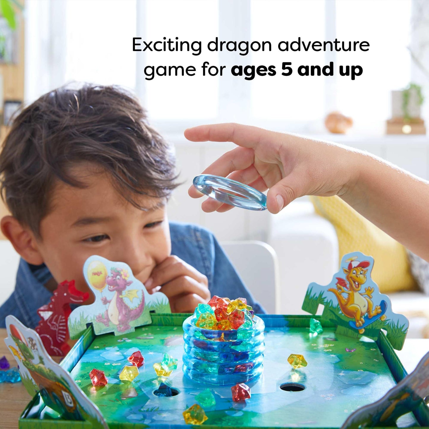HABA Dragon's Breath Board Game - Award-Winning Family Fun for Ages 5+