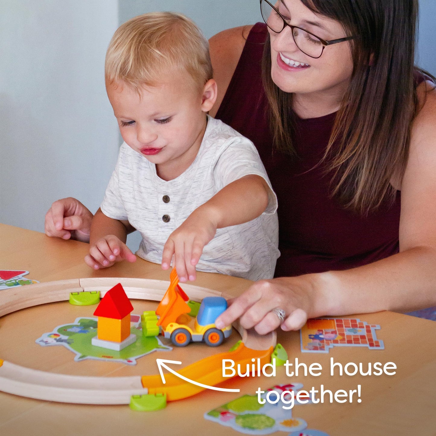 HABA My Very First Games Building Site – Cooperative Toddler Learning Game for 2+