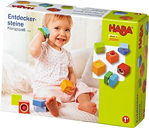 HABA Fun with Sounds: Wooden Discovery Blocks for Toddlers – Made in Germany | Montessori-Inspired Acoustic Blocks