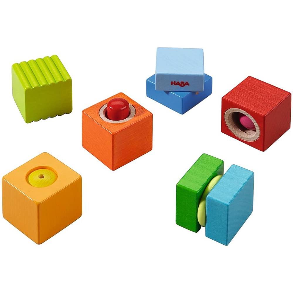 HABA Fun with Sounds: Wooden Discovery Blocks for Toddlers – Made in Germany | Montessori-Inspired Acoustic Blocks