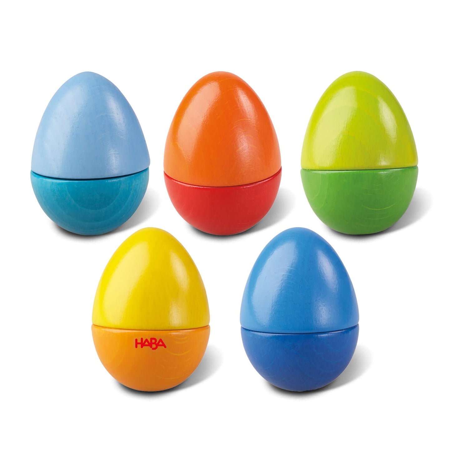 HABA Fun with Sounds Wooden Eggs – Montessori Easter Toys, Made in Germany