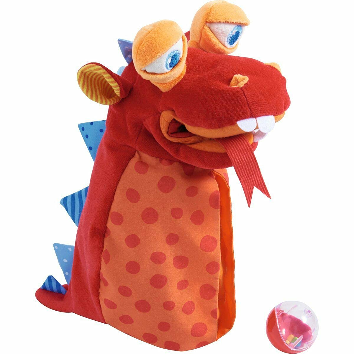 HABA Glove Puppet Eat it Up Dragon – Interactive Hand Puppet for Toddlers 18 Months+
