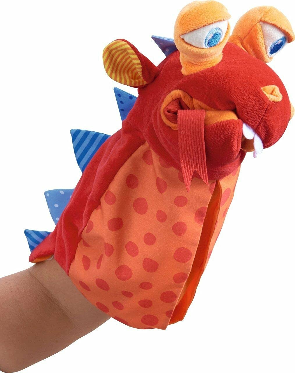 HABA Glove Puppet Eat it Up Dragon – Interactive Hand Puppet for Toddlers 18 Months+
