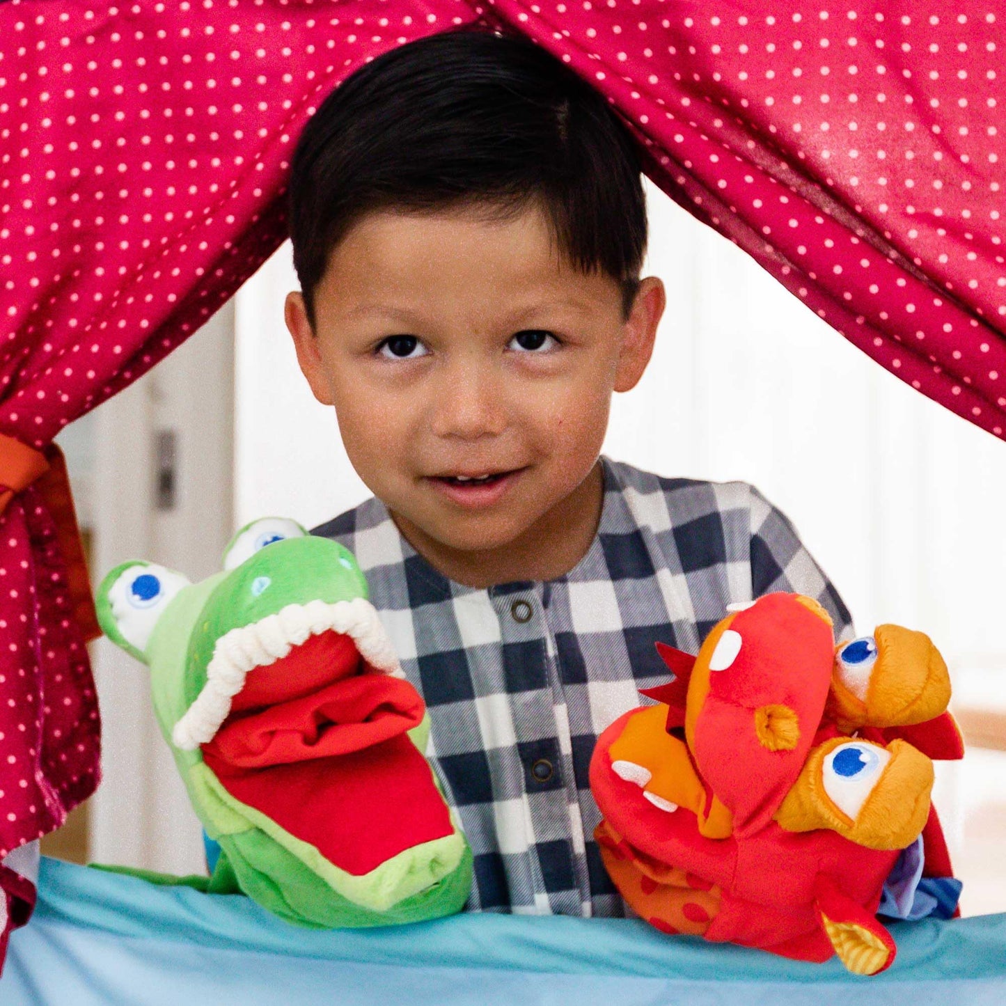 HABA Glove Puppet Eat it Up Dragon – Interactive Hand Puppet for Toddlers 18 Months+