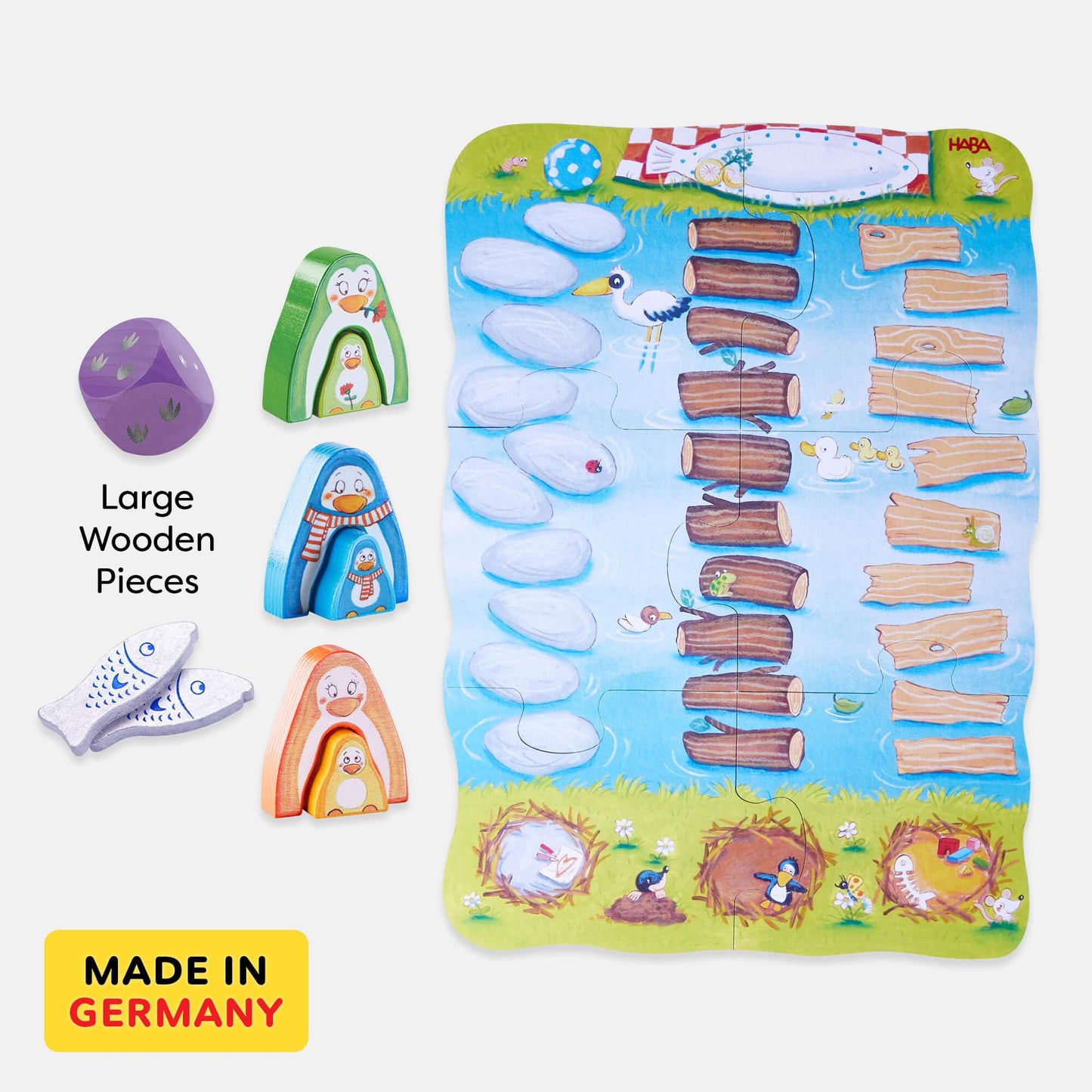 HABA My Very First Games: Go, Go Little Penguin – Cooperative Toddler Board Game