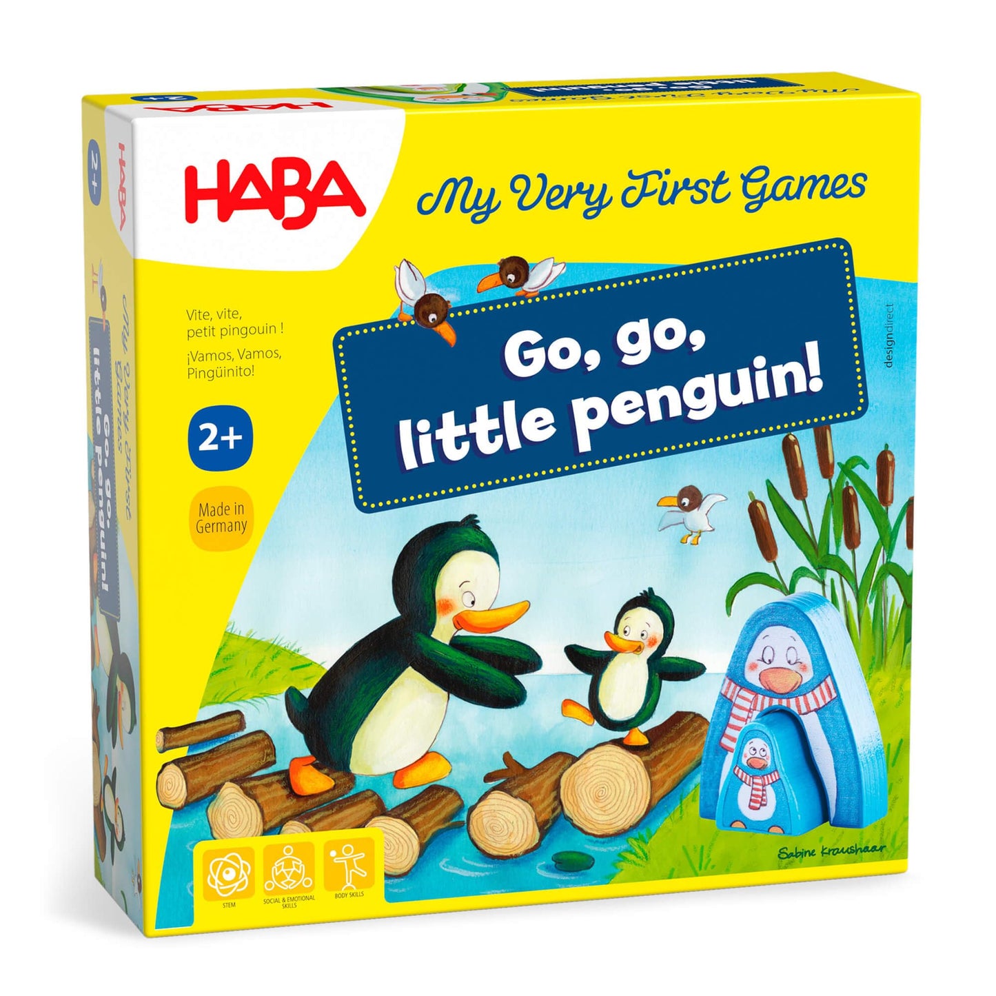 HABA My Very First Games: Go, Go Little Penguin – Cooperative Toddler Board Game