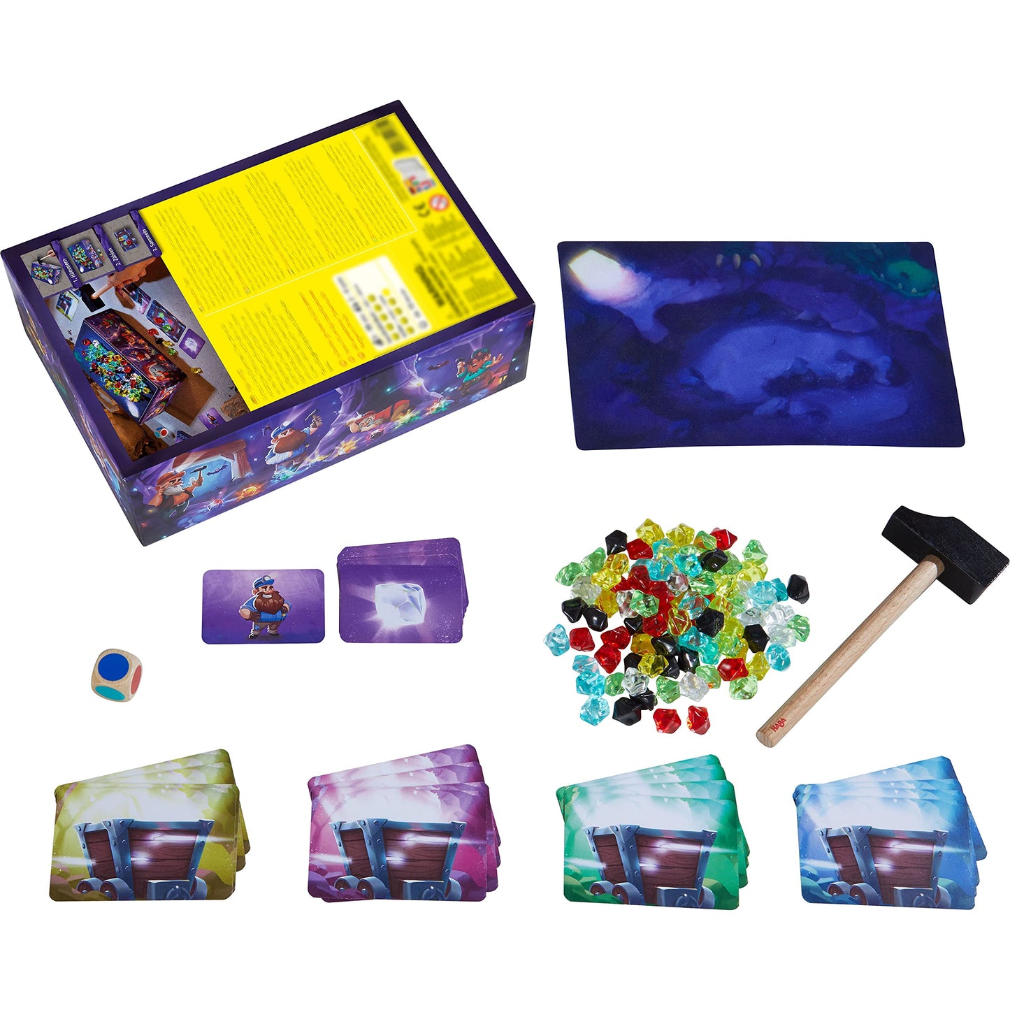 HABA Hammer Time: Fun Treasure-Hunt Board Game for Kids 5+ | Gems, Strategy & Family Play