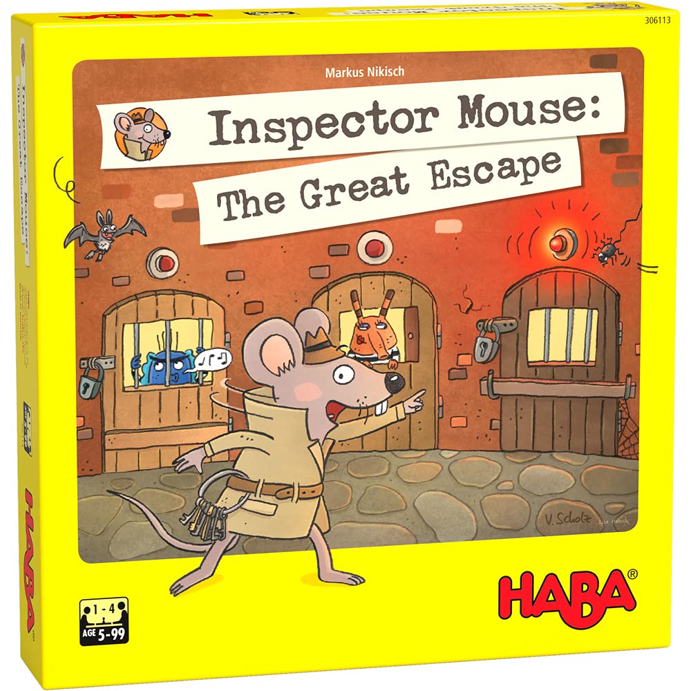 Inspector Mouse: The Great Escape by HABA – Cooperative Detective Board Game for Families